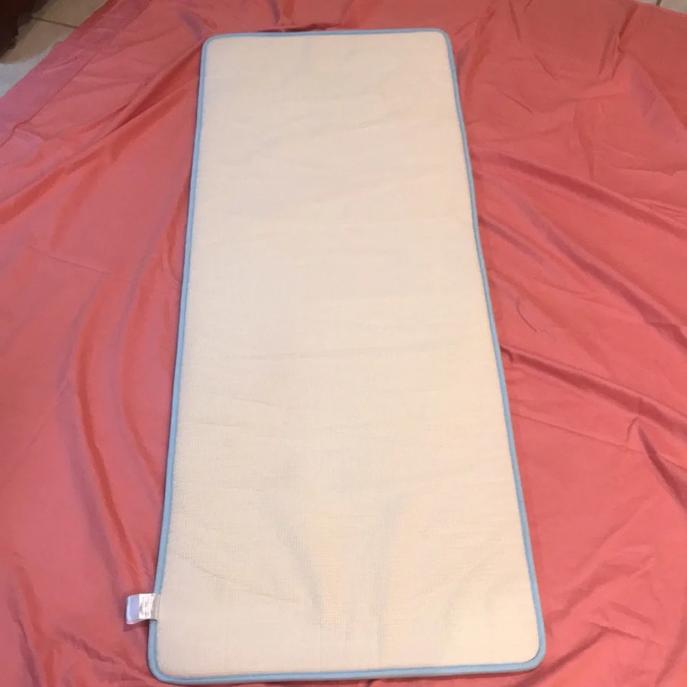 Mohawk Rug Powder Blue Mohawk Memory Foam Bath Rug  22”x 58”
